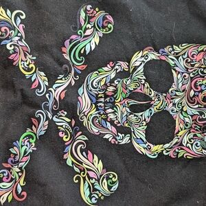 Boutique black skull and crossbones Sweatshirt